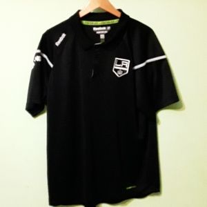 LA Kings Reebok Center Ice Collection Polo Shirt